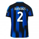 Günstige Fußballtrikots Inter Mailand Dumfries 2 Heimtrikot 2023-24 Kurzarm
